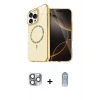 MARSİLYAN™- iPhone 16 Pro Max Kılıf Kıvılcım Form Prime - Siyah Joko Magic 5D Cam + Pers Alüminyum Kamera Lens - GI