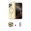 MARSİLYAN™- iPhone 16 Pro Max Kılıf Kıvılcım Form Prime - Siyah Joko Magic 5D Cam + Pers Alüminyum Kamera Lens - CLTM