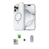 MARSİLYAN™- iPhone 16 Pro Max Kılıf Kıvılcım Form Prime - Siyah Joko Magic 5D Cam + Raze Metal Kamera Lens - NLGY