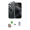 MARSİLYAN™- iPhone 16 Pro Max Kılıf Kıvılcım Form Prime - Siyah Joko Magic 5D Cam + Raze Metal Kamera Lens - CLTM