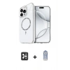MARSİLYAN™- iPhone 16 Pro Max Kılıf Kıvılcım Form Prime - Siyah Joko Magic 5D Cam + Siyah PVD Metal Kamera Lens