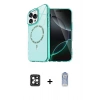 MARSİLYAN™- iPhone 16 Pro Max Kılıf Kıvılcım Form Prime - Siyah Joko Magic 5D Cam + Siyah PVD Metal Kamera Lens