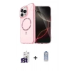 MARSİLYAN™- iPhone 16 Pro Max Kılıf Kıvılcım Form Prime - Siyah Joko Magic 5D Cam + Titanyum Gri Bilvis Titan Kamera Lens