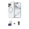 MARSİLYAN™- iPhone 16 Pro Max Kılıf Kıvılcım Form Prime - Siyah Joko Magic 5D Hayalet Cam + Bilvis Titan Kamera Lens - SH