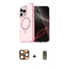 MARSİLYAN™- iPhone 16 Pro Max Kılıf Kıvılcım Form Prime - Siyah Joko Magic 5D Hayalet Cam + Pers Alüminyum Kamera Lens - CLTM