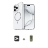 MARSİLYAN™- iPhone 16 Pro Max Kılıf Kıvılcım Form Prime - Siyah Joko Magic 5D Hayalet Cam + PVD Metal Kamera Lens - SH