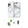MARSİLYAN™- iPhone 16 Pro Max Kılıf Kıvılcım Form Prime - Siyah Joko Magic 5D Hayalet Cam + Raze Metal Kamera Lens - CLTM