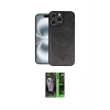 MARSİLYAN™- iPhone 16 Pro Max Kılıf Kıvılcım Işık Serisi - Şeffaf 360 Full Body Arka Koruyucu