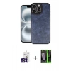MARSİLYAN™- iPhone 16 Pro Max Kılıf Kıvılcım Işık Serisi - Şeffaf 360 Full Body Arka Koruyucu + Bilvis Titan Kamera Lens - TMGI