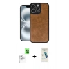 MARSİLYAN™- iPhone 16 Pro Max Kılıf Kıvılcım Işık Serisi - Şeffaf Pasifik Cam Ekran Koruyucu + Raze Metal Kamera Lens - BZ