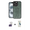 MARSİLYAN™- iPhone 16 Pro Max Kılıf Kıvılcım Işık Serisi - Şeffaf Pasifik Cam Ekran Koruyucu + Bilvis Titan Kamera Lens - TMGI