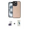 MARSİLYAN™- iPhone 16 Pro Max Kılıf Kıvılcım Işık Serisi - Şeffaf Pasifik Cam Ekran Koruyucu + Bilvis Titan Kamera Lens - TMGI