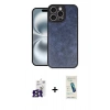 MARSİLYAN™- iPhone 16 Pro Max Kılıf Kıvılcım Işık Serisi - Şeffaf Pasifik Cam Ekran Koruyucu + Bilvis Titan Kamera Lens - TMGI