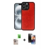 MARSİLYAN™- iPhone 16 Pro Max Kılıf Kıvılcım Işık Serisi - Siyah 3D Antistatik Mat Seramik Nano Ekran Koruyucu + Raze Metal Kamera Lens - NLGY