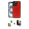 MARSİLYAN™- iPhone 16 Pro Max Kılıf Kıvılcım Işık Serisi - Siyah 3D Antistatik Mat Seramik Nano Ekran Koruyucu + Raze Metal Kamera Lens - CLTM