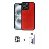 MARSİLYAN™- iPhone 16 Pro Max Kılıf Kıvılcım Işık Serisi - Siyah Bilvis 3X AR Hayalet Cam Ekran Koruyucu + PVD Metal Kamera Lens - GS