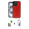 MARSİLYAN™- iPhone 16 Pro Max Kılıf Kıvılcım Işık Serisi - Siyah Bilvis 3X AR Hayalet Cam Ekran Koruyucu + Raze Metal Kamera Lens - CLTM