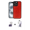 MARSİLYAN™- iPhone 16 Pro Max Kılıf Kıvılcım Işık Serisi - Siyah Bilvis 3X AR Hayalet Cam Ekran Koruyucu + Bilvis Titan Kamera Lens - TMGI