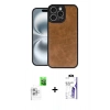 MARSİLYAN™- iPhone 16 Pro Max Kılıf Kıvılcım Işık Serisi - Siyah Bilvis 3X AR HD Cam Ekran Koruyucu + Raze Metal Kamera Lens - BZ