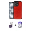 MARSİLYAN™- iPhone 16 Pro Max Kılıf Kıvılcım Işık Serisi - Siyah Bilvis 5in1 3D Magic Cam Ekran Koruyucu + Bilvis Titan Kamera Lens - GS