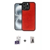 MARSİLYAN™- iPhone 16 Pro Max Kılıf Kıvılcım Işık Serisi - Siyah Bilvis Hayalet Cam Ekran Koruyucu + Bilvis Titan Kamera Lens - TMGI