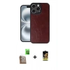 MARSİLYAN™- iPhone 16 Pro Max Kılıf Kıvılcım Işık Serisi - Siyah Buffer Cam Ekran Koruyucu + Raze Metal Kamera Lens - CLTM