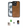 MARSİLYAN™- iPhone 16 Pro Max Kılıf Kıvılcım Işık Serisi - Siyah Buffer Hayalet Cam Ekran Koruyucu + Raze Metal Kamera Lens - NLGY