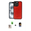 MARSİLYAN™- iPhone 16 Pro Max Kılıf Kıvılcım Işık Serisi - Siyah Buffer Hayalet Cam Ekran Koruyucu + Raze Metal Kamera Lens - NLGY