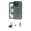 MARSİLYAN™- iPhone 16 Pro Max Kılıf Kıvılcım Işık Serisi - Siyah Joko Magic 5D Cam + Bilvis Titan Kamera Lens - SH