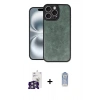 MARSİLYAN™- iPhone 16 Pro Max Kılıf Kıvılcım Işık Serisi - Siyah Joko Magic 5D Cam + Bilvis Titan Kamera Lens - GS