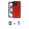 MARSİLYAN™- iPhone 16 Pro Max Kılıf Kıvılcım Işık Serisi - Siyah Joko Magic 5D Cam + PVD Metal Kamera Lens - GD
