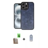 MARSİLYAN™- iPhone 16 Pro Max Kılıf Kıvılcım Işık Serisi - Siyah Joko Magic 5D Cam + Raze Metal Kamera Lens - CLTM