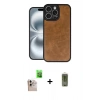 MARSİLYAN™- iPhone 16 Pro Max Kılıf Kıvılcım Işık Serisi - Siyah Joko Magic 5D Hayalet Cam + Raze Metal Kamera Lens - NLGY