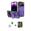 MARSİLYAN™- iPhone 16 Pro Max Kılıf Kıvılcım Modern Serisi - Şeffaf 360 Full Body Arka Koruyucu + Raze Metal Kamera Lens - BZ