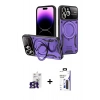 MARSİLYAN™- iPhone 16 Pro Max Kılıf Kıvılcım Modern Serisi - Siyah Bilvis 3X AR Hayalet Cam Ekran Koruyucu + Bilvis Titan Kamera Lens - TMGI