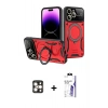 MARSİLYAN™- iPhone 16 Pro Max Kılıf Kıvılcım Modern Serisi - Siyah Bilvis 3X AR HD Cam Ekran Koruyucu + PVD Metal Kamera Lens - GD