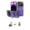 MARSİLYAN™- iPhone 16 Pro Max Kılıf Kıvılcım Modern Serisi - Siyah Bilvis Hayalet Cam Ekran Koruyucu + Bilvis Titan Kamera Lens - TMGI