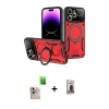 MARSİLYAN™- iPhone 16 Pro Max Kılıf Kıvılcım Modern Serisi - Siyah Bilvis Hayalet Cam Ekran Koruyucu + Raze Metal Kamera Lens - NLGY