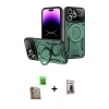 MARSİLYAN™- iPhone 16 Pro Max Kılıf Kıvılcım Modern Serisi - Siyah Bilvis Hayalet Cam Ekran Koruyucu + Raze Metal Kamera Lens - CLTM