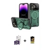 MARSİLYAN™- iPhone 16 Pro Max Kılıf Kıvılcım Modern Serisi - Siyah Buffer Cam Ekran Koruyucu + Bilvis Titan Kamera Lens - GS