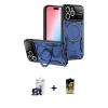 MARSİLYAN™- iPhone 16 Pro Max Kılıf Kıvılcım Modern Serisi - Siyah Buffer Cam Ekran Koruyucu + Bilvis Titan Kamera Lens - TMGI