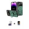 MARSİLYAN™- iPhone 16 Pro Max Kılıf Kıvılcım Modern Serisi - Siyah Buffer Hayalet Cam Ekran Koruyucu + Bilvis Titan Kamera Lens - TMGI