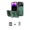 MARSİLYAN™- iPhone 16 Pro Max Kılıf Kıvılcım Modern Serisi - Siyah Joko Magic 5D Cam + PVD Metal Kamera Lens - GD