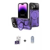 MARSİLYAN™- iPhone 16 Pro Max Kılıf Kıvılcım Modern Serisi - Siyah Joko Magic 5D Cam + Titanyum Gri Bilvis Titan Kamera Lens