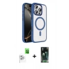 MARSİLYAN™- iPhone 16 Pro Max Kılıf Kıvılcım Prime - Siyah 360 Mat Full Body Arka Koruyucu + Raze Metal Kamera Lens - BZ