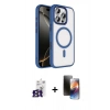 MARSİLYAN™- iPhone 16 Pro Max Kılıf Kıvılcım Prime - Siyah 3D Antistatik Mat Seramik Nano Ekran Koruyucu + Bilvis Titan Kamera Lens - TMGI