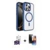 MARSİLYAN™- iPhone 16 Pro Max Kılıf Kıvılcım Prime - Siyah 3D Antistatik Mat Seramik Nano Ekran Koruyucu + Bilvis Titan Kamera Lens - SH