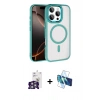 MARSİLYAN™- iPhone 16 Pro Max Kılıf Kıvılcım Prime - Siyah 3D Antistatik Seramik Nano Ekran Koruyucu + Bilvis Titan Kamera Lens - GS
