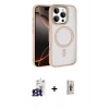 MARSİLYAN™- iPhone 16 Pro Max Kılıf Kıvılcım Prime - Siyah Bilvis 3D Cam Ekran Koruyucu + Bilvis Titan Kamera Lens - TMGI