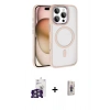 MARSİLYAN™- iPhone 16 Pro Max Kılıf Kıvılcım Prime - Siyah Bilvis 3D Cam Ekran Koruyucu + Bilvis Titan Kamera Lens - GS